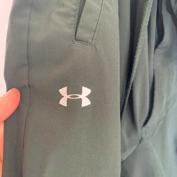 Under Armour, green track pants, small - Picture 3 of 3